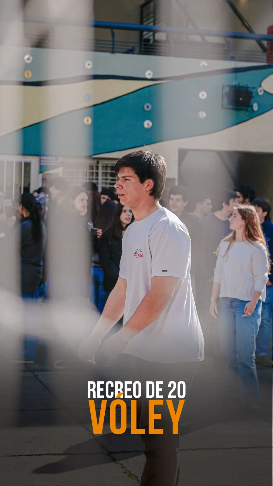 Vóley en el recreo